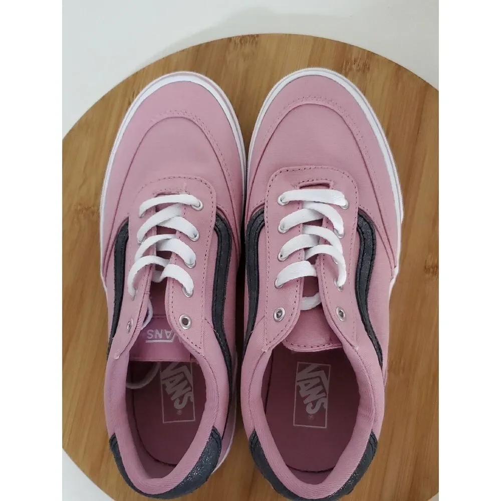 Vans Brooklyn Lifestyle Kid's Sneakers Shimmer Pink Size 6 Big Kid NIB